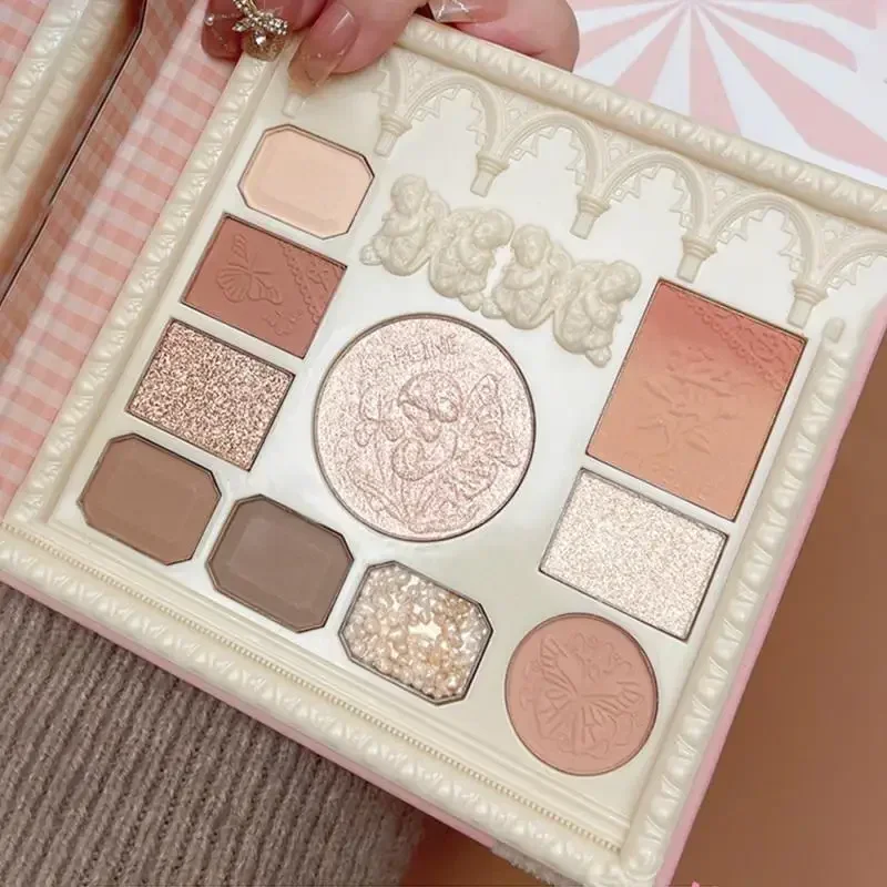 Matte Engel Lidschatten Palette schimmern glänzend wasserdicht Perl glanz nackt langlebige Augen pigmente charmante Augen Make-up Kosmetik