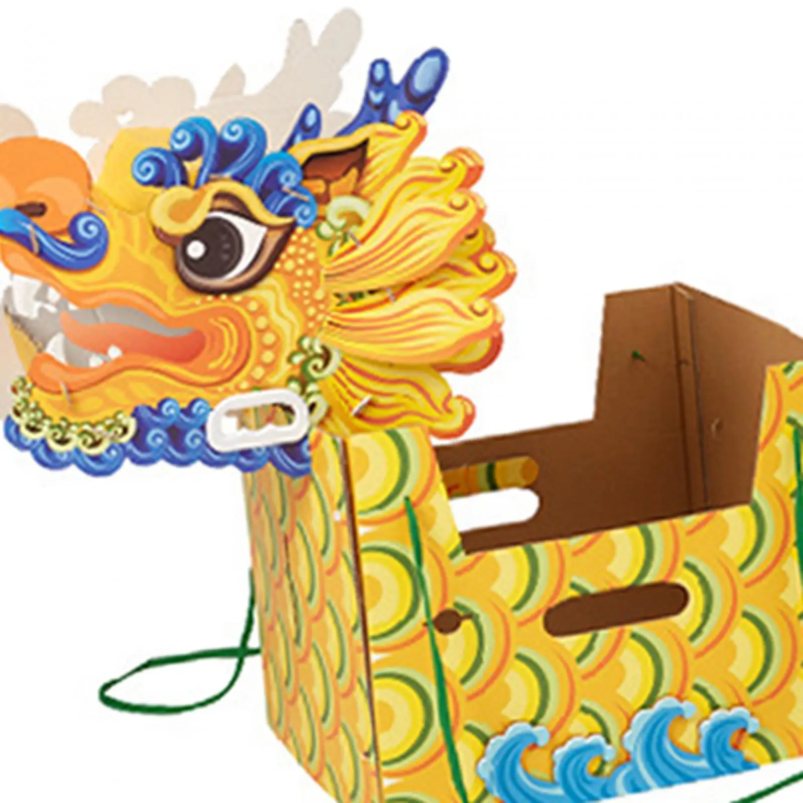 Dragão de papel chinês feito à mão adereço wearable conjunto diy artesanato brinquedos novidade para