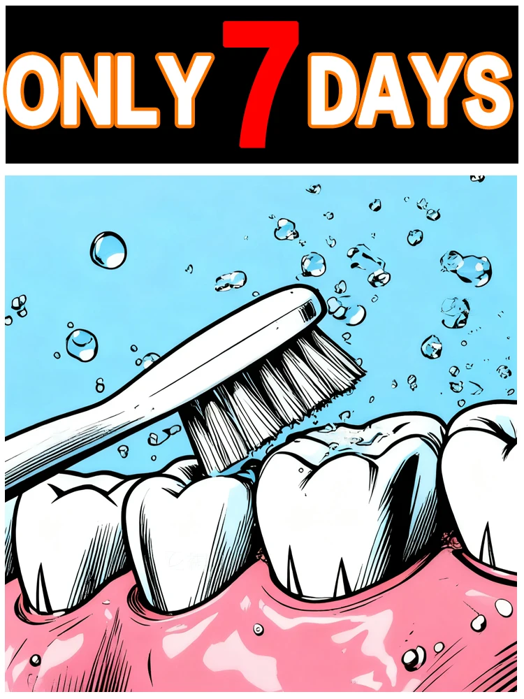 

Oral foam for yellowing gums and tartar