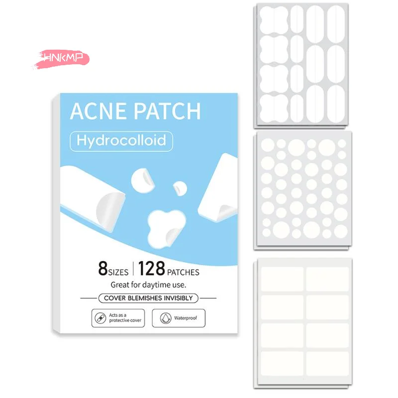 

128Pcs Hydrocolloid Salicylic Acne Patches Large Capacity Transparent Invisible Skin Care Stickers for Acne Removal