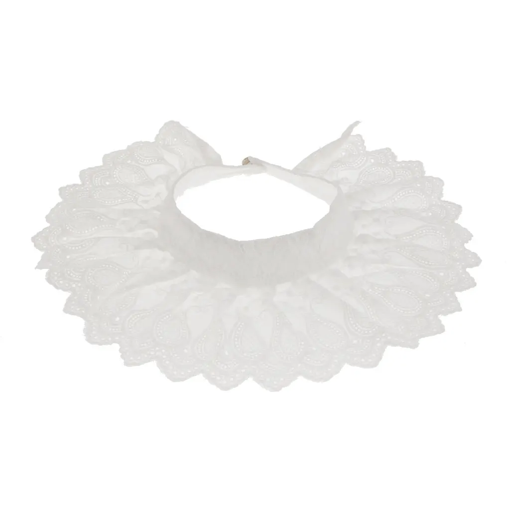 Detachable Collar Cotton Lace Trim Fashion False Collar Womens Accessory for Layering Sweater