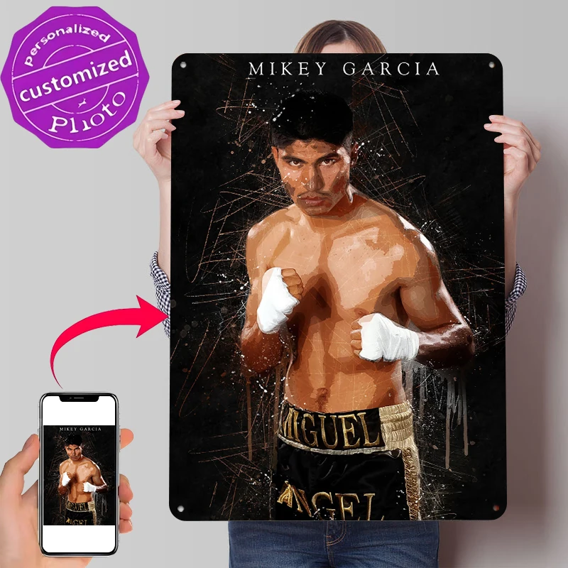Mikey Garcia Tinplate Poster Customized Wall Art Retro Vintage Metal Signs for Fans Setup Decorations Home Decor Items Man Cave