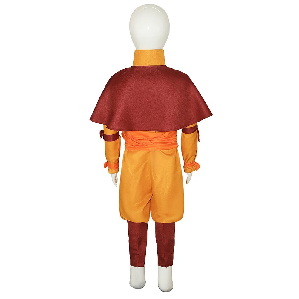 Kids Aang Katara Cosplay Costume Disguise Avatar Anime Last Airbender Role Play Fantasia Outfits Halloween Carnival Suit view 3