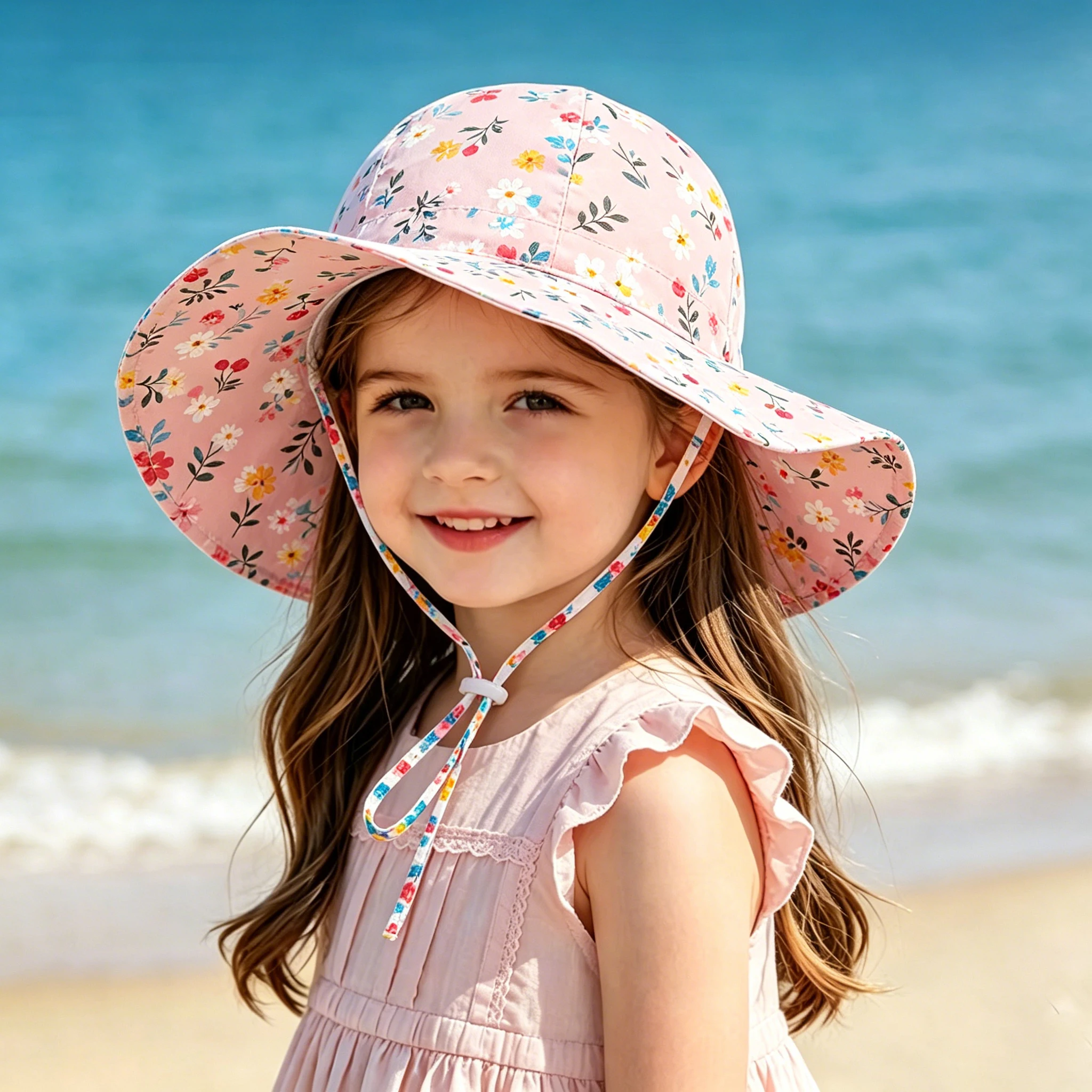 Children's Fisherman Hat - Summer Outdoor Sun Protection UV Blocking Sun Hat with Mesh Screen, Breathable and Drying Fast Sun Ha