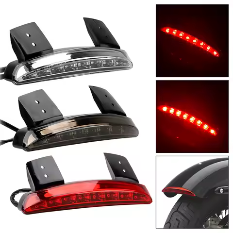 Motorcycle Fender Edge LED Light Brake Light Taillight Red Stop Running Light For Harley Sportster Iron 883 1200 Dyna Xl8