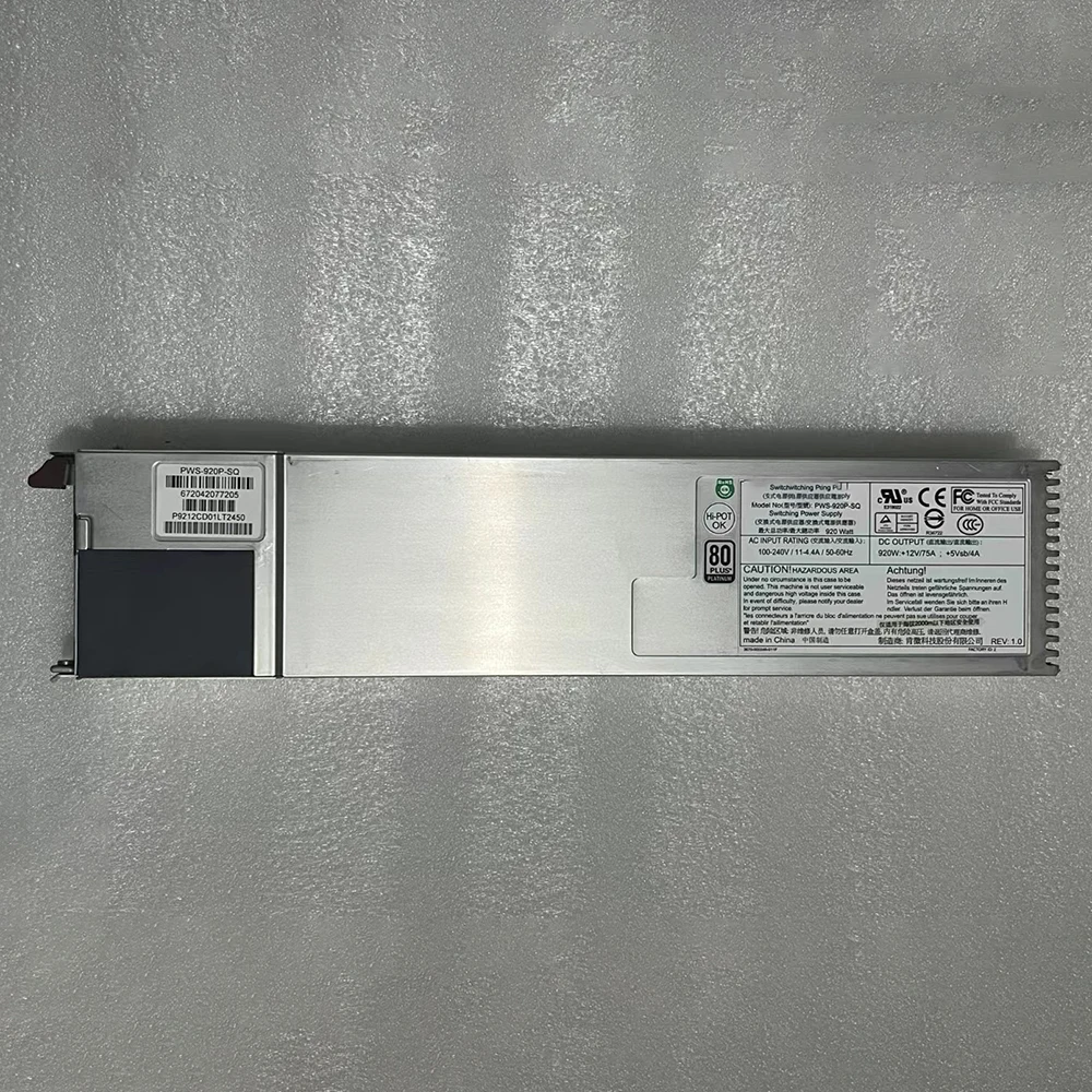 لإمدادات طاقة الخادم لـ PWS-920P-1R REV:1.11 PWS-920P-SQ REV:1.1 920W I840-G25 اختبار 100% قبل التسليم