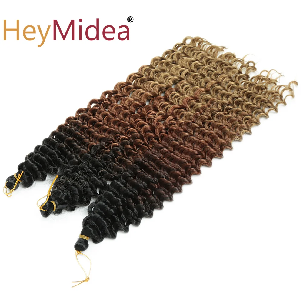 

Deep Wave Braiding Hair 22 Inch Ocean Wave Crochet Hair Synthetic Deep Curly Crochet Hair Extensions Ombre Deep Wave Twist Hair