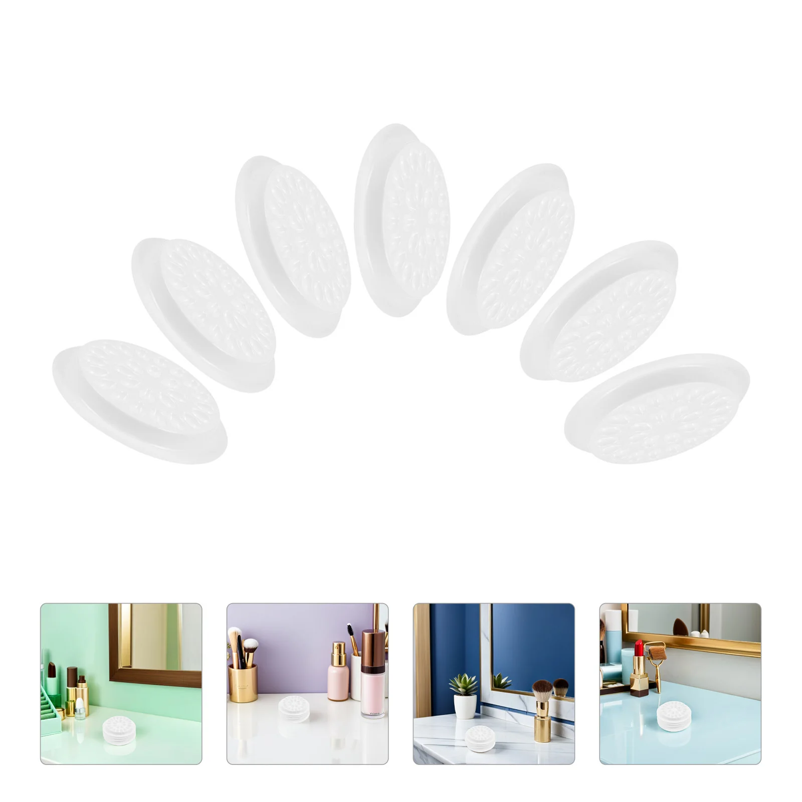 

100Pcs Eyelash Extension Tools Unique Design Flower Lash Glue Cups Stable Base for Accurate Application Eyelash Holder