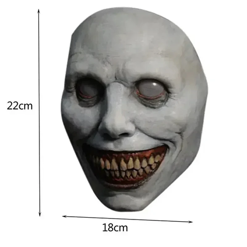 زاحف قناع حفلة الهالوين يبتسم شيطان مخيف الكبار أقنعة زي الرعب تأثيري كرنفال الدعائم مهرجان الهالوين الدعائم #2