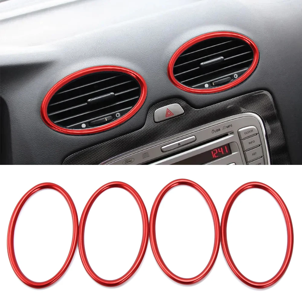 Car Air Center Console Outlet Trim Inner Ring Cover For Ford Focus 2 MK2 2005-2013