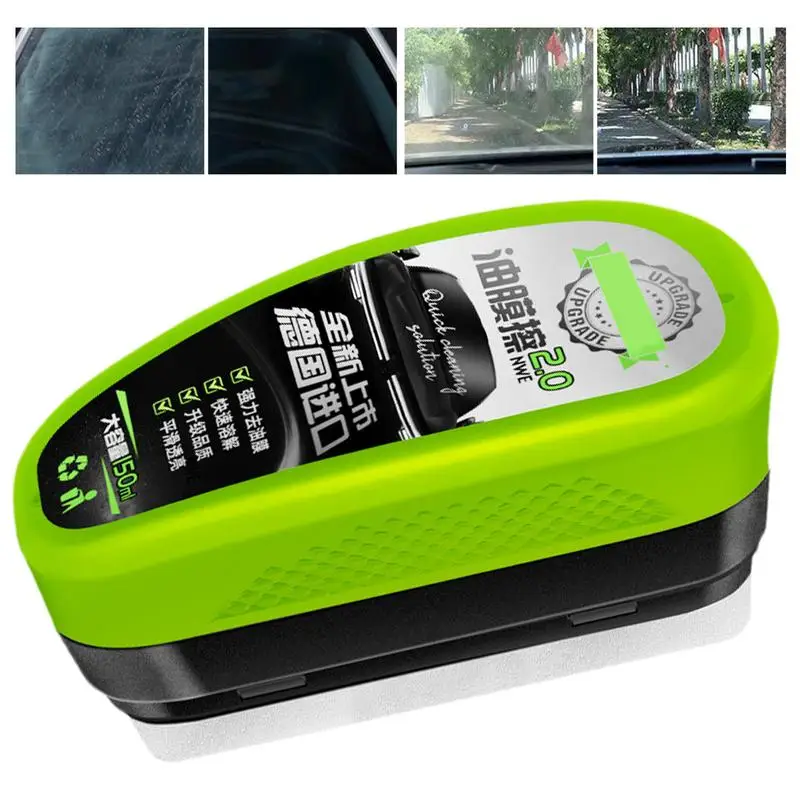 

For Cars Windshield Oil Remover Car Oil Film Cleaning Brush Powerful Windshield Cleaner & Oil Film Remover Car Glass Oil Film