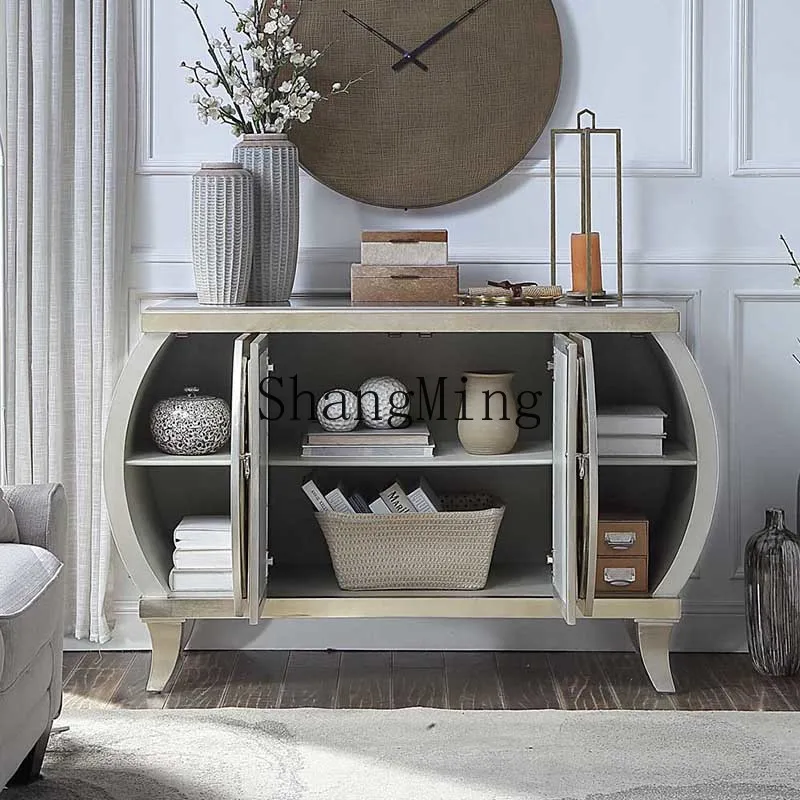 

FG light luxury dining side cabinet villa living room storage decoration simple entrance entrance wall wine cabinet