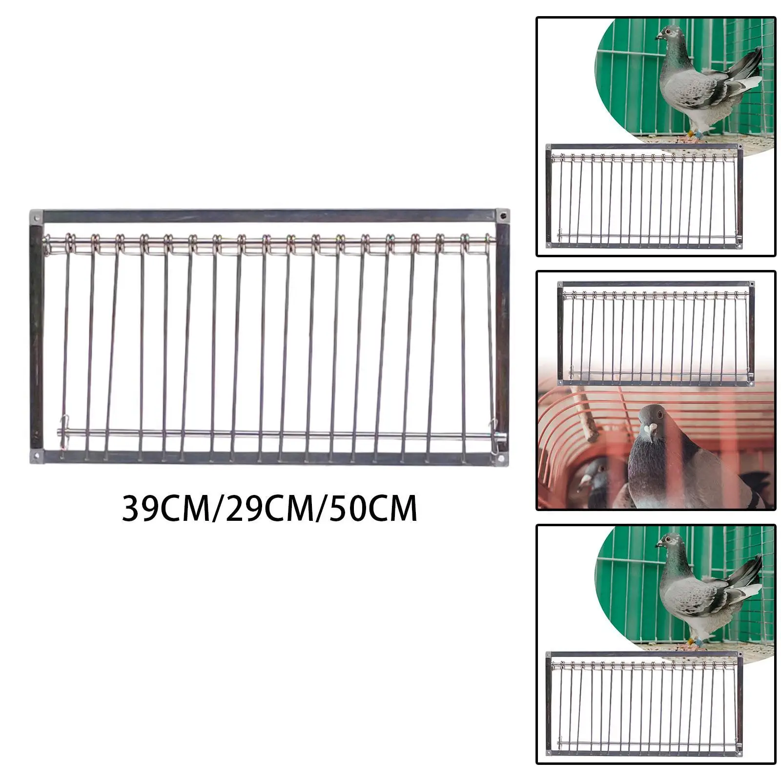 

Металлическая дверца-ловушка для голубей, аксессуар для клетки, для использования в чердаке или на балконе