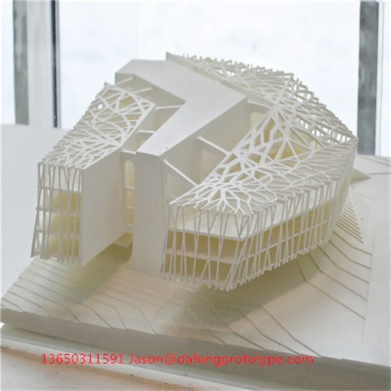 

3D printing building model statue SLS printing color processing custom service