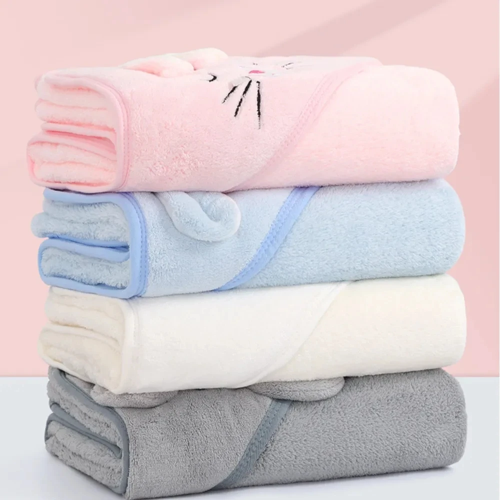 Autumn And Winter Warm Pet Bathrobe Quick-drying Dog Towel Microfiber Absorbent Pet Bathing Towel