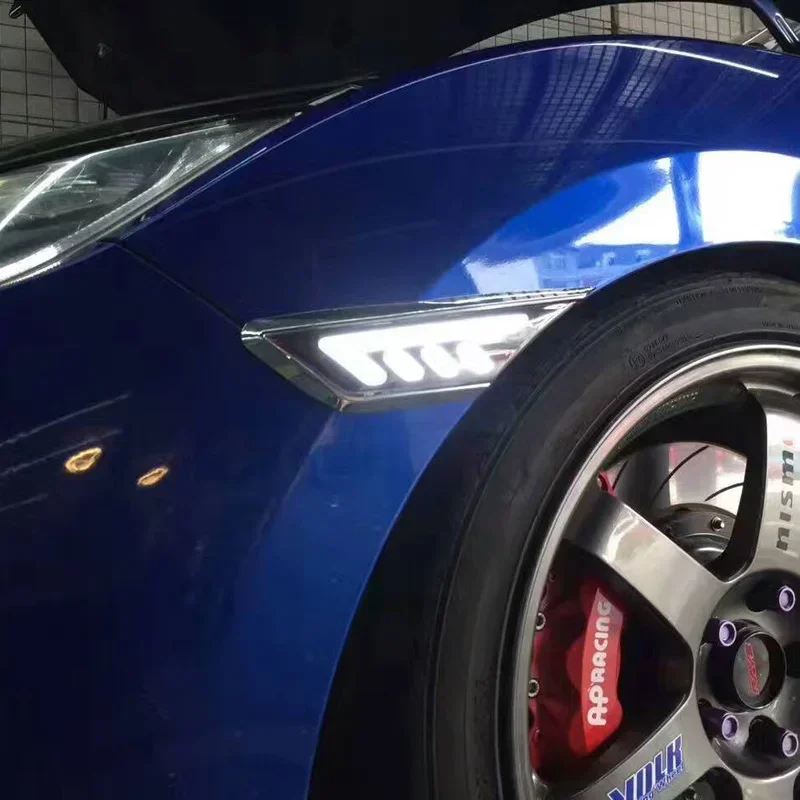 

Car LED DRL 12V Daylights For Honda Civic 2016 - 2020 Yellow Turn Signal Daytime Running Headlamps Auto Driving Lamp Foglamps