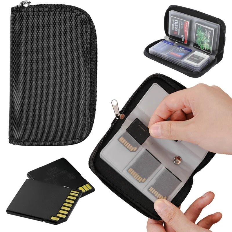 Memory Card Bag SD Card Holder Case Memory Card Storage Wallet Box for CF/SD/Micro SD/SDHC/MS/DS Game Camera SD Card Storage Bag