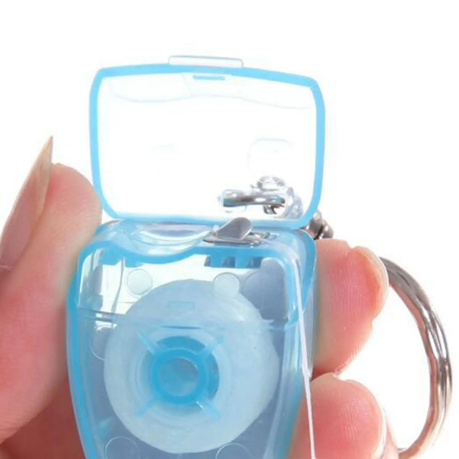 Portable Dental Floss Keychain Convenient Cleaner Lightweight Oral Essentials