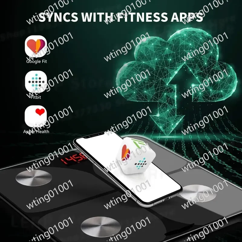 for Bluetooth Body Fat Scale 180kg Smart Digital Weight Measurement Electronic Bathroom Health Monitor Composition Analyzer