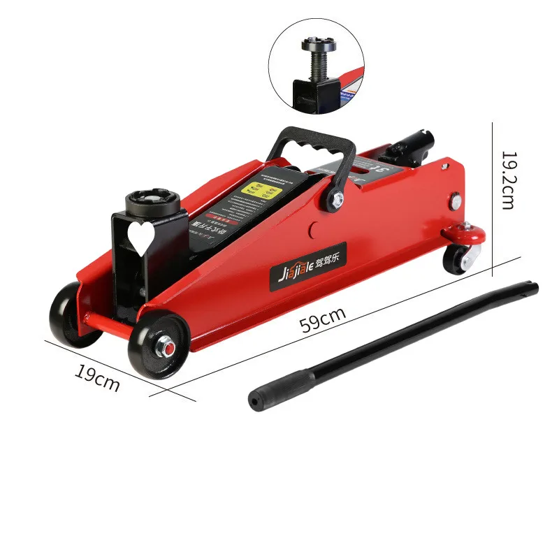 Compact Heavy-Duty Hydraulic Car Lift Jack Fast Truck Lifting Floor Jack with Swivel Casters for Cars