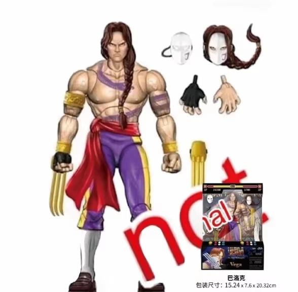 Nuevo en Stock Jada Street Fighter 6 Balrog Vega figura de acción modelo juguete Anime juego Street Fighter figura muñeca colección regalos