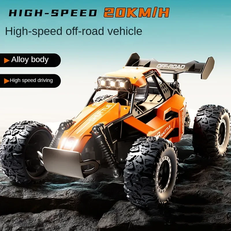 

Высокоскоростная игрушка из сплава на радиоуправлении 1:16 4WD 20 км/ч 2,4G, модель внедорожника со светодиодной подсветкой, модель уличной игрушечной машины для мальчика, детский подарок на день рождения