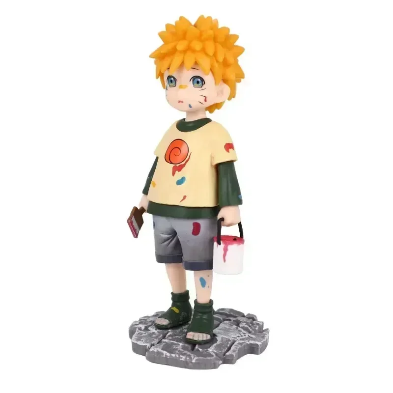 16cm dos desenhos animados anime naruto figura uzumaki bonito figuras de ação estátua pvc modelo coleção brinquedos meninos presentes do dia das crianças