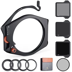 K&F Concept Nano X-PRO Rechteckfilter Set Square Filter Kit With 95mm CPL Filter+ND8 ND64 ND1000+Adapte Ring 67mm 72mm 77mm 82mm