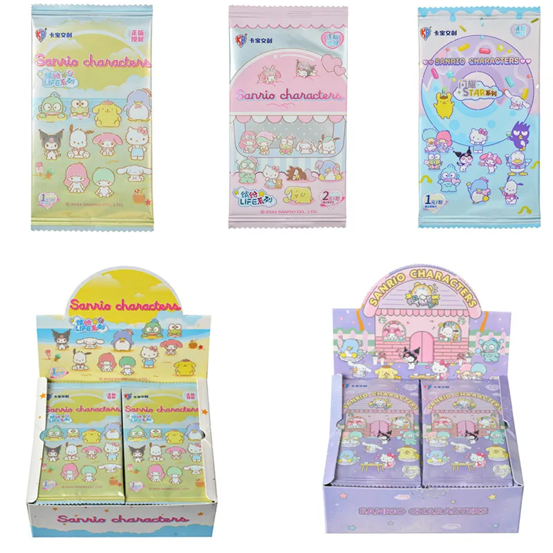 KABAO cartes Sanrio originales Hello Kitty Kuromi ma mélodie Style d'art exquis carte à collectionner jouet pour cadeau de noël pour enfants