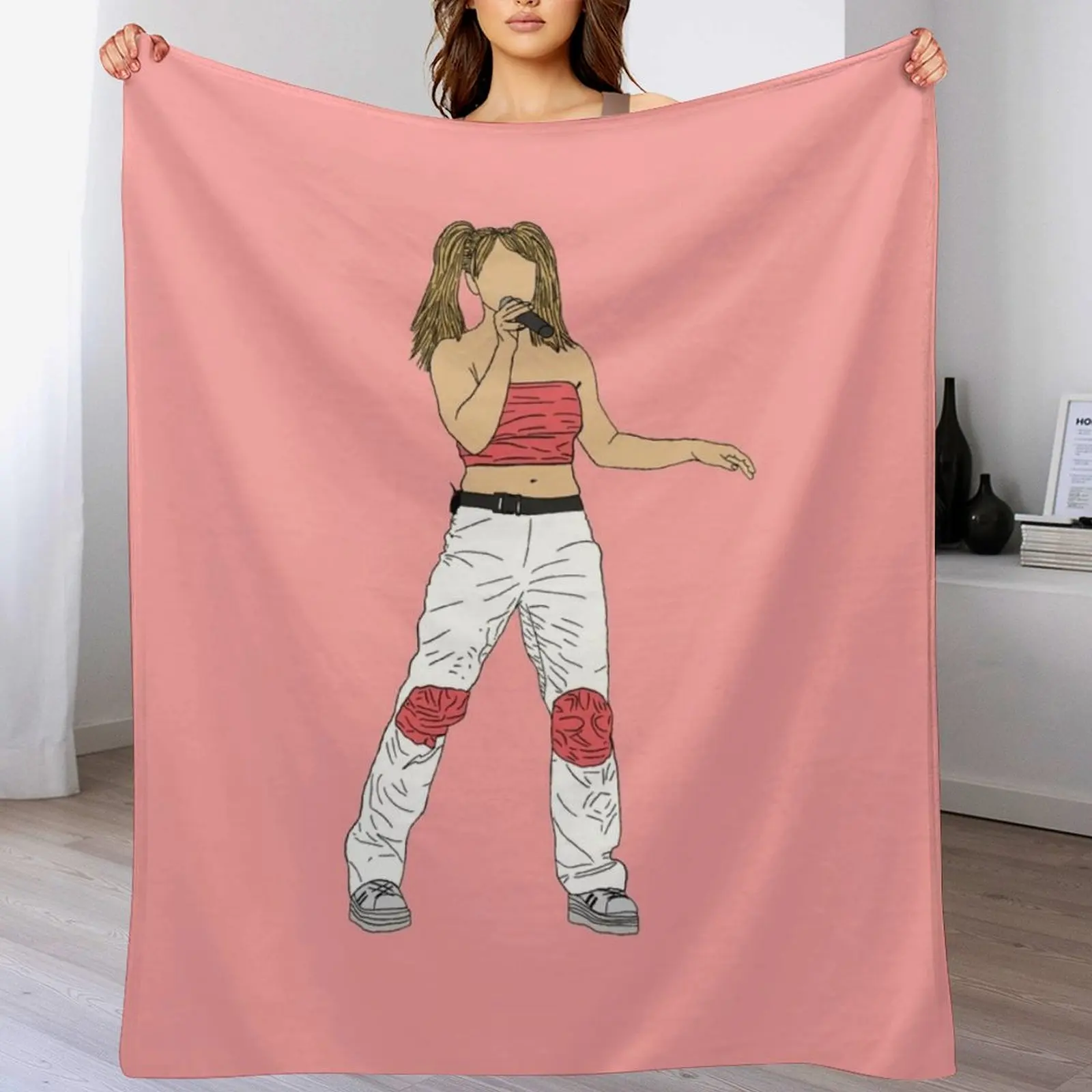 Britany Spears concert Throw Blanket blankets and throws Beach Loose Sofa Throw Blankets