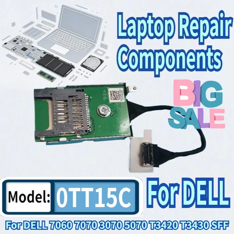 

Card Reader For DELL 7060 7070 3070 5070 T3420 T3430 SFF SD4.0 TT15C 0TT15C Optiplex 3070 3060 5060 or 7040 SFF