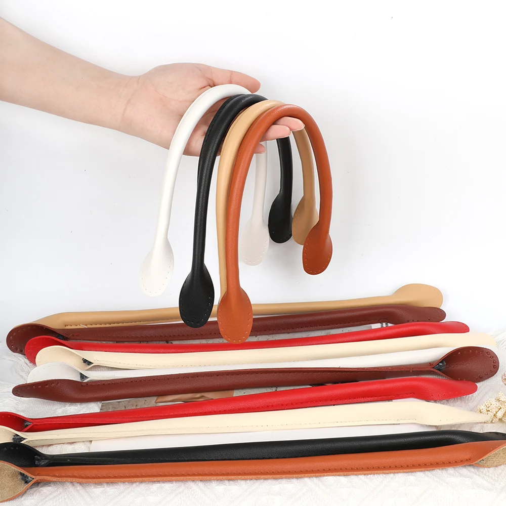 Asas de cuero PU para Bolsos De Mujer, accesorios de repuesto para correa de bolso de hombro, DIY, 2 piezas