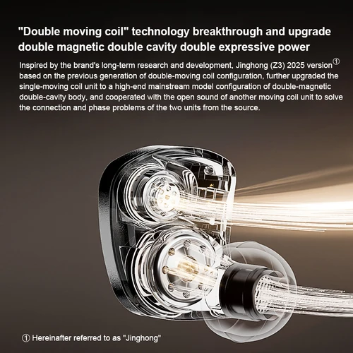 Imagen 2 del producto Zhulinniao Jinghong Z3 auriculares HIFI auriculares intrauditivos juego de música profesional alta fidelidad 0,78 auriculares totalmente metálicos desmontables