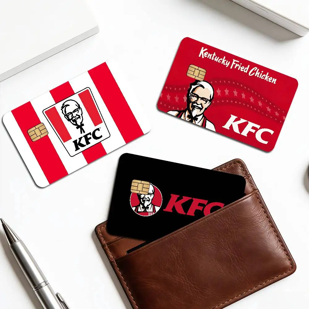Luxurious k-KFC Game Anime Sticker Film Skin Cover Case for Small Large No Chip Debit Credit Card Front Side