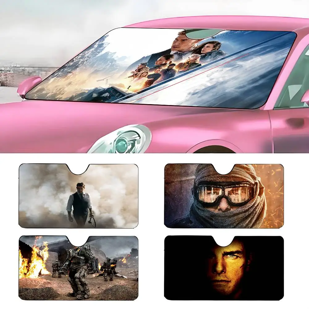 

Mission impossible Tom cruiSE Car SunShade Windshield Anti-UV Protection Front Sun Shade Cooling Protector for Vehicle Interior