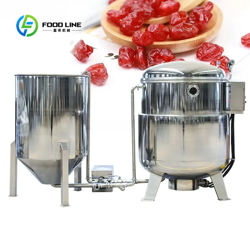 Industrial Preserved Fruit Sugar Processing Machinery, Automatic Negative Pressure Vacuum Infusion Concentration Cooking Pot