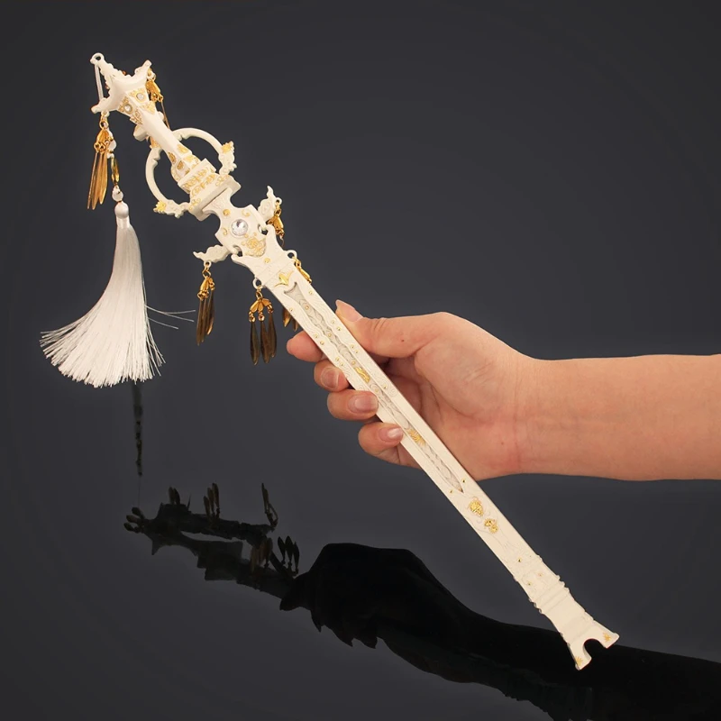 Grande épée taoïste Xiangzhi 40cm/15.74 pouces, avec gaine, modèles d'armes, épée ancienne, artisanat en métal, coffret cadeau, cadeaux de Collection de bureau