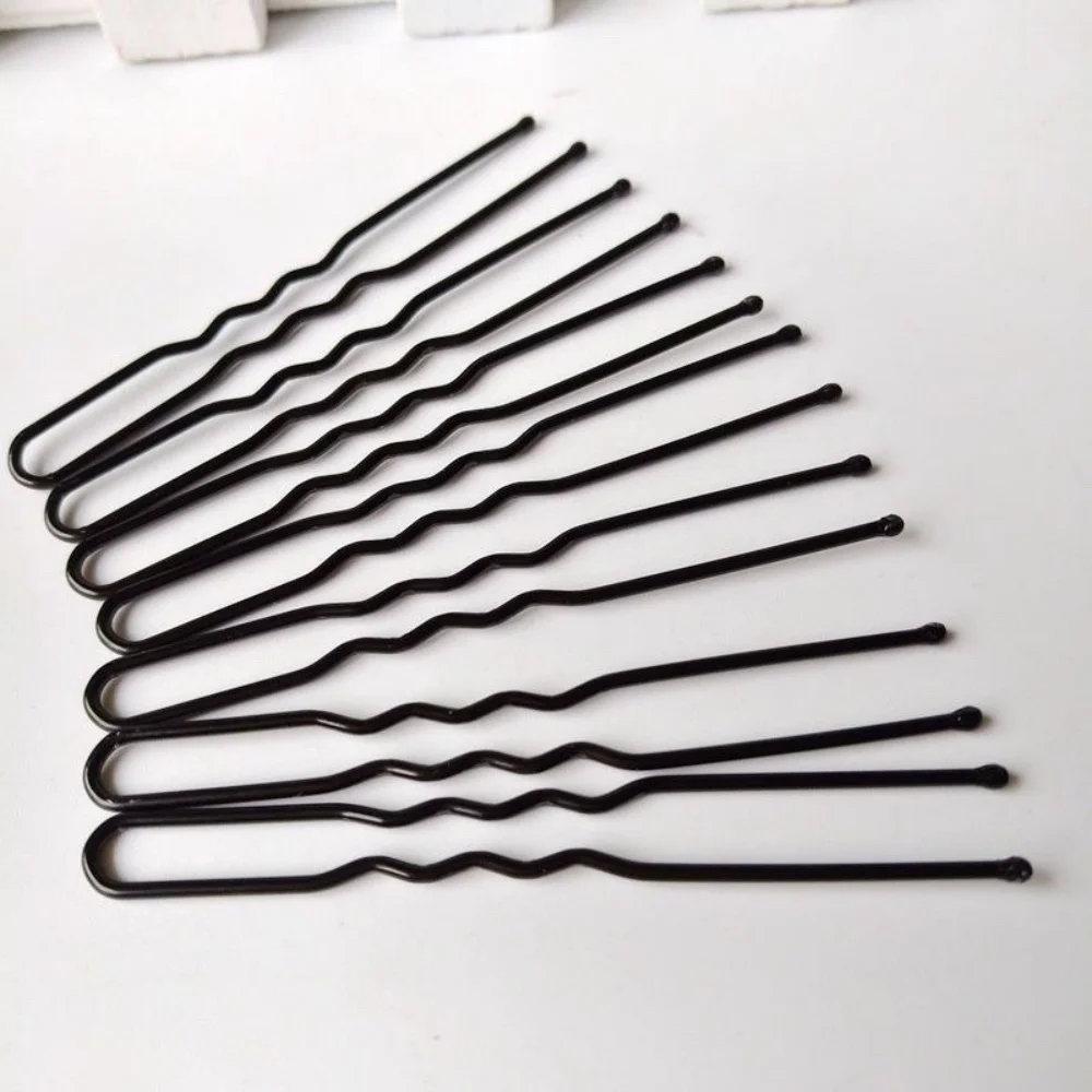 Rhinestone U-Shaped Hair Pins for Women - alternate angle