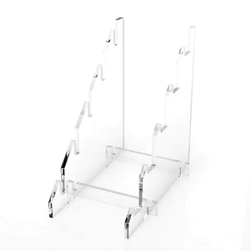 5-Slot Knives Display Stand 5 Slots Clear Acrylic Knives Display Stands To Display Collectible Folding Pocket Knives Holder