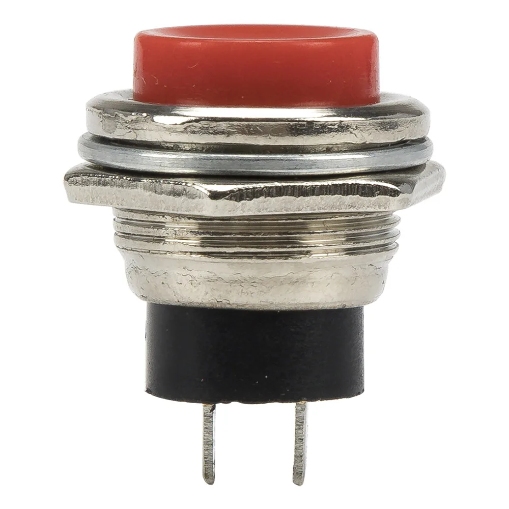 10pcs / lot DS-212 16mm reset (ON) - OFF push button switch SPST pushbutton