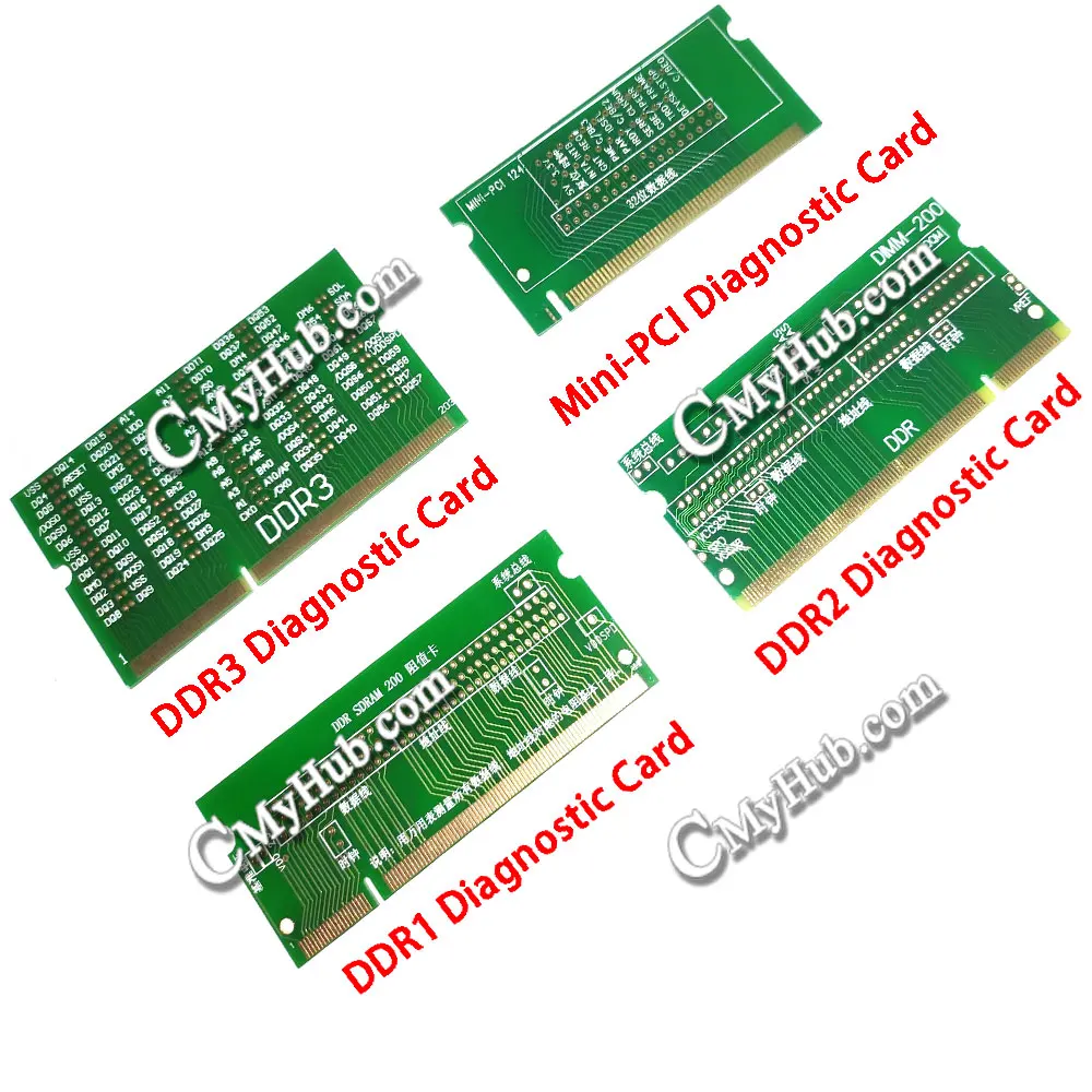 Novo para 4 em 1 portátil mini-pci minipci ddr1 ddr2 ddr3 dimm ram tomada de memória analisador de diagnóstico testador ferramentas de reparo de cartão