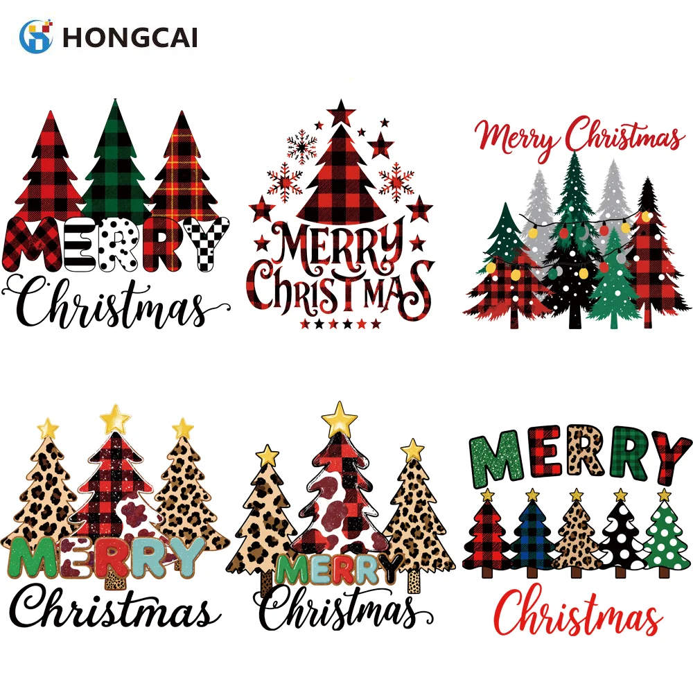 Weihnachts-Wärmeübertragungs-Vinylaufkleber, 6er-Set, perfekt für verschiedene Heimwerkerprojekte. Super hochwertiges Material. Einfach zu bedienen