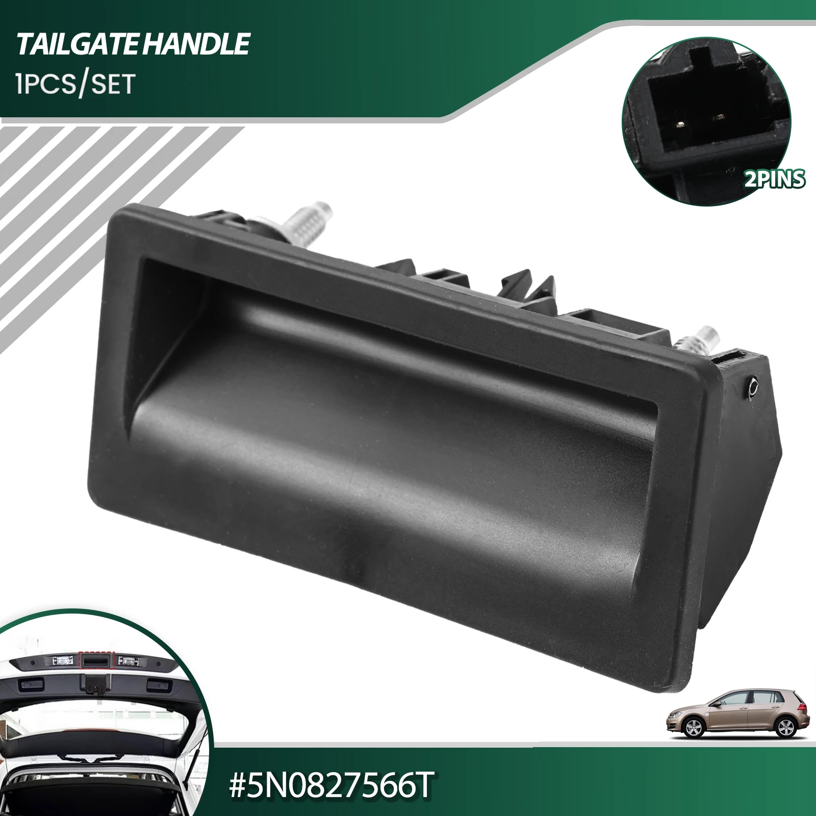 Tailgate Handle Switch 5N0827566T Trunk Lid Boot Lock Release For Audi A3 A4 A5 A6 A7 Q3 Q5 Q7 VW Jetta Passat SKODA Yeti Seat