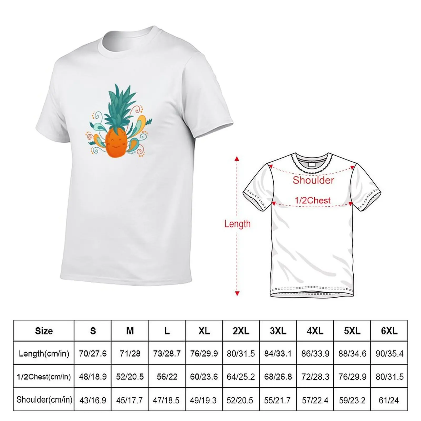 Happy Pineapple T-Shirt man t shirts high quality luxury brand funny t shirts dark humor T-Shirt