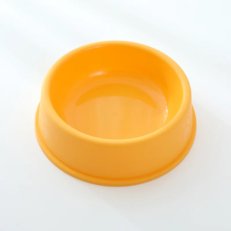 High Quality Solid Color Pet Bowls Candy-Colored Lightweight Plastic Single Bowl Small Dog Cat Pet Bowl Pet Feeding Water Tools view 4