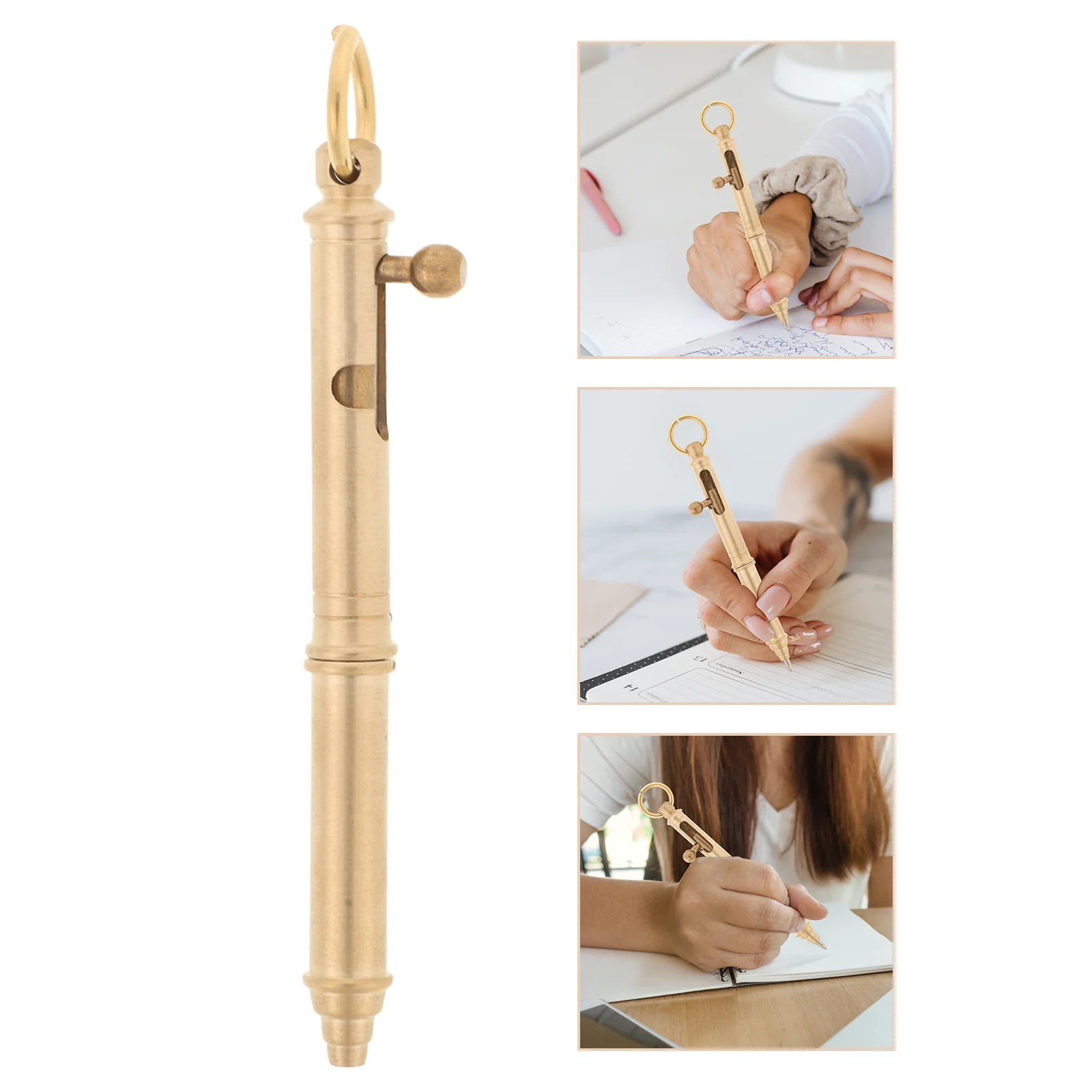 

Brass Pen Vintage Metal Gel Pen For Writing Drawing Signing Office School Stationery Gift Creative Practical Pens