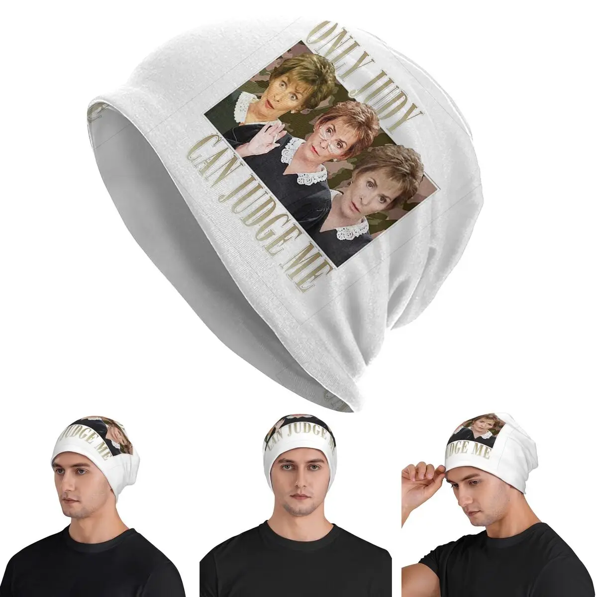 Judy Can Judge Me Funny Skullies Beanies Hats Warm Autumn Winter Outdoor Cap Knitted Bonnet Caps for Unisex Adult