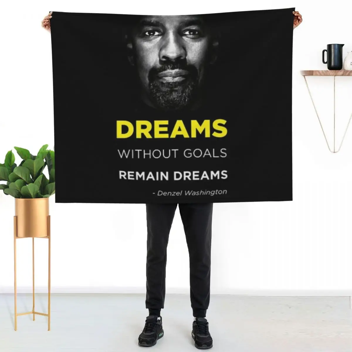 

Denzel Washington Throw Blanket Lightweight Warm Blanket for Travel Camping
