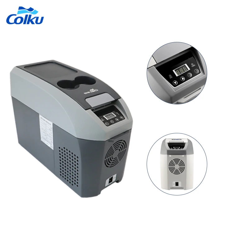 10L Portable MPV Armrest Car Refrigerator Refrigerator with Digital Display Center Console Car Refrigerator DC-10F