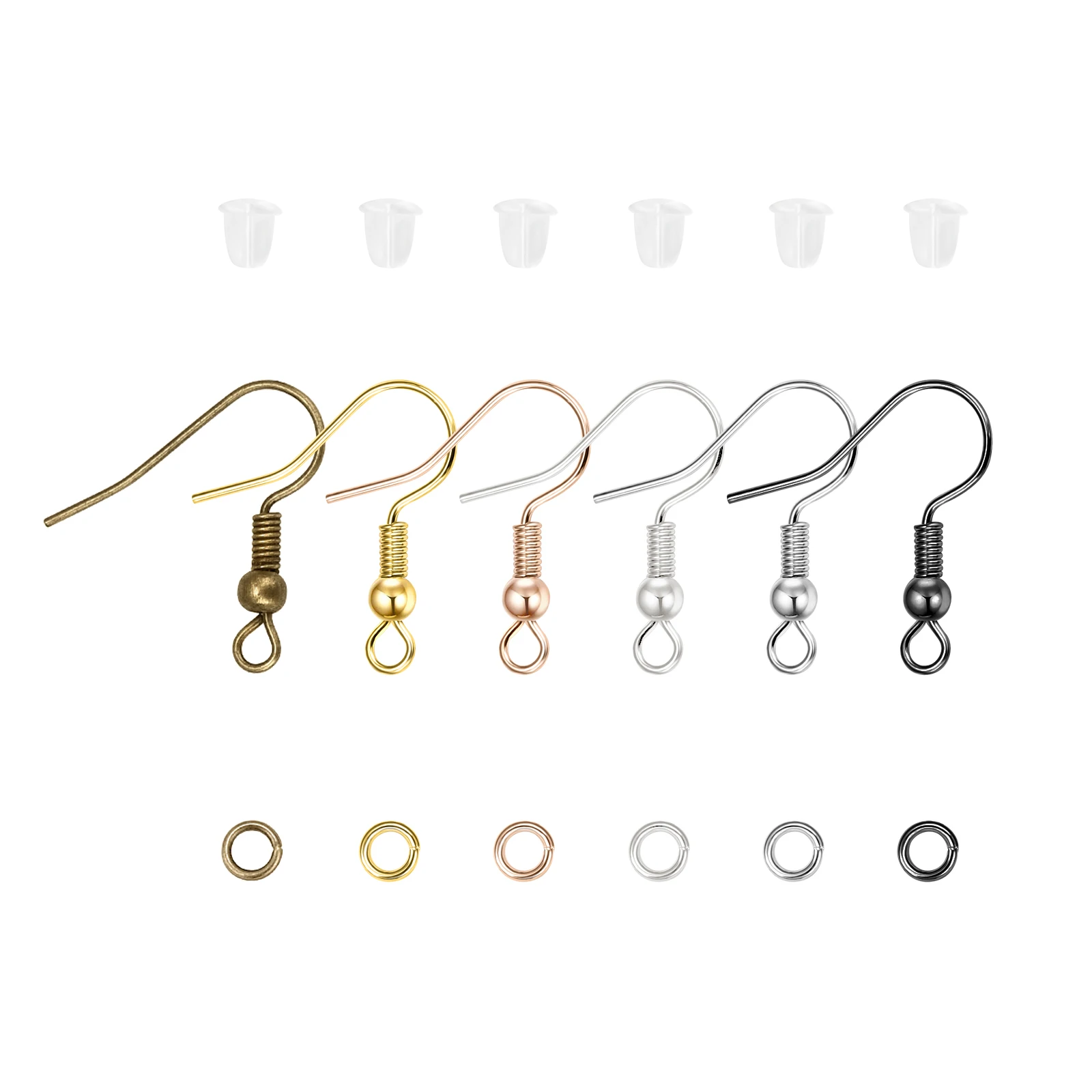 

100pcs/Lot Alloy Ear Hook Findings Clasps Hooks Fittings DIY Earring Supplies Accessories Earwire Jewelry For Making Parts